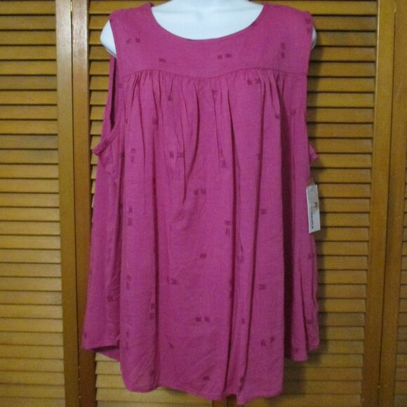 Sonoma Tops - Sonoma top NEW sleeveless raspberry color, blousy, lightweight size XXL
